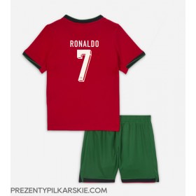 Stroje piłkarskie Portugalia Cristiano Ronaldo #7 Koszulka Podstawowej dla dzieci ME 2024 Krótki Rękaw (+ szorty)